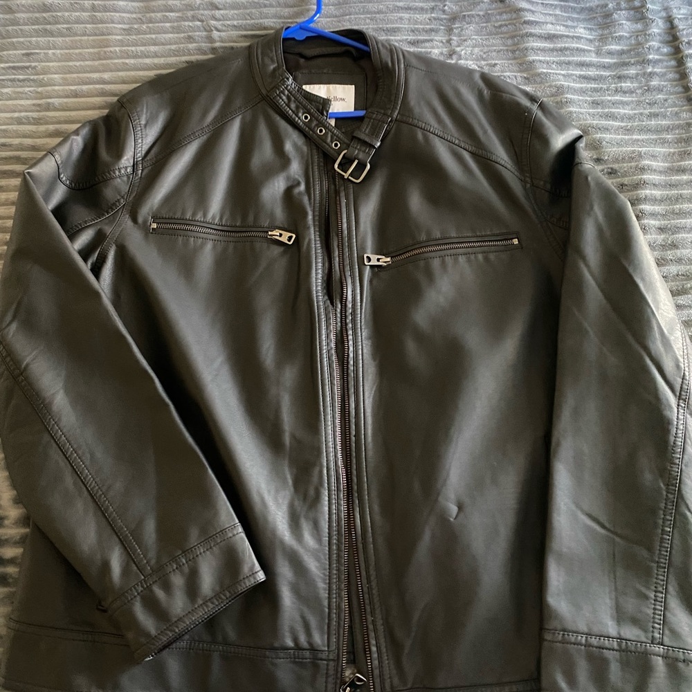 NWOT Faux Leather Coat! Brand new!!!